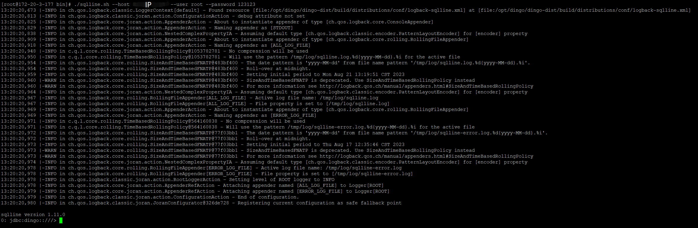 DingoDB Sqlline
