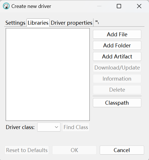 Import driver file